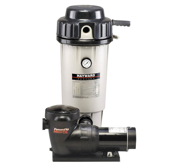 Hayward EC50 DE Filter System with 1.5 HP Pump (single