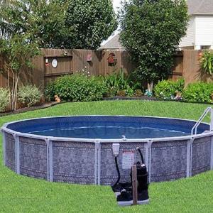 round aluminum above ground pools