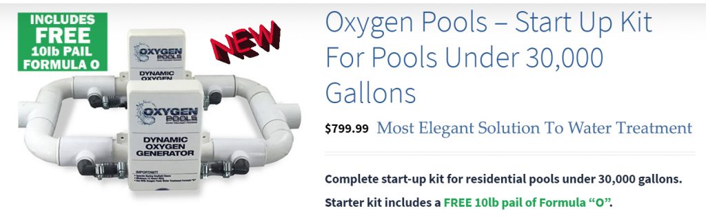 Oxygen Pools Water Treatment