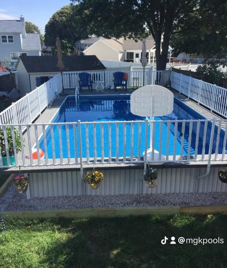 Admiral’s Walk Above Ground Swimming Pool - MGK Pools